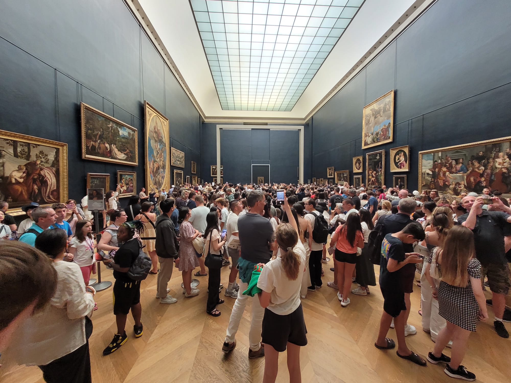 Mona Lisa in het Louvre Parijs